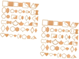 Conjuntos De Moldes De Patchwork Em Acrílico Para Costura, Régua De Patchwork Dividida Em Formatos De Ti