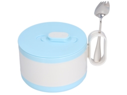 Tigela de Ramen de Inox 304 com Tampa, Isolamento Duplo, Anti escaldante, Colher, para Estudantes, Trabalhadores