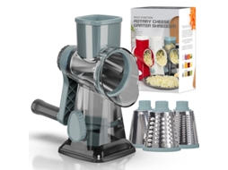 Cortador de Queijo/triturador de Frutas e Vegetais Manual Rotativo 3 em 1 Aço Inoxidável Ecológico MDUG (azul)