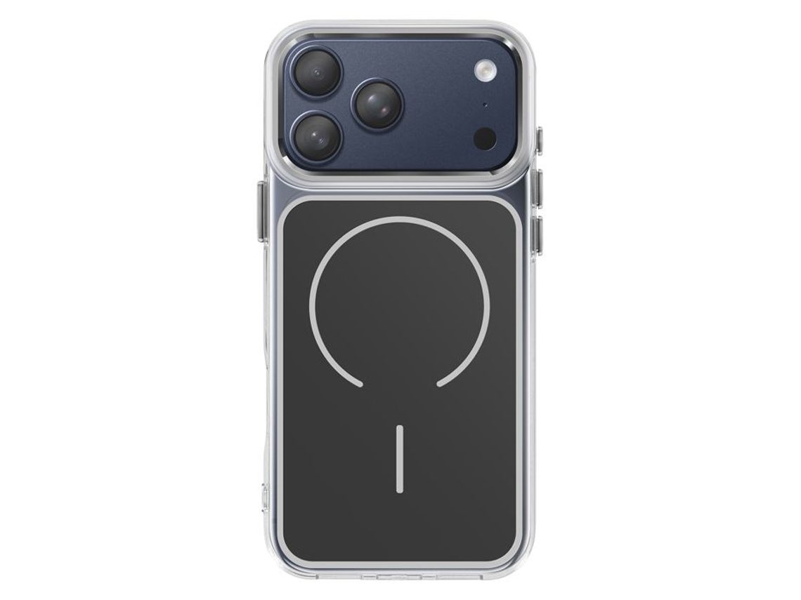 Capa Magsafe Para Iphone 17 Pro Max, Proteção Bimaterial Ultra Reforçada, Preta.
