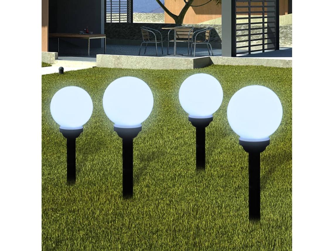 Vidaxl Candeeiros De Exterior 8 Pcs Led 15 Cm Com Estacas De Enterrar