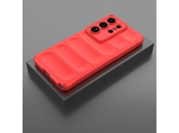 Capa Hexinyigjly Silicone Para Samsung Galaxy S26 Ultra, Com Revestimento Interior Em Microfibra Anti-riscos Vermelho