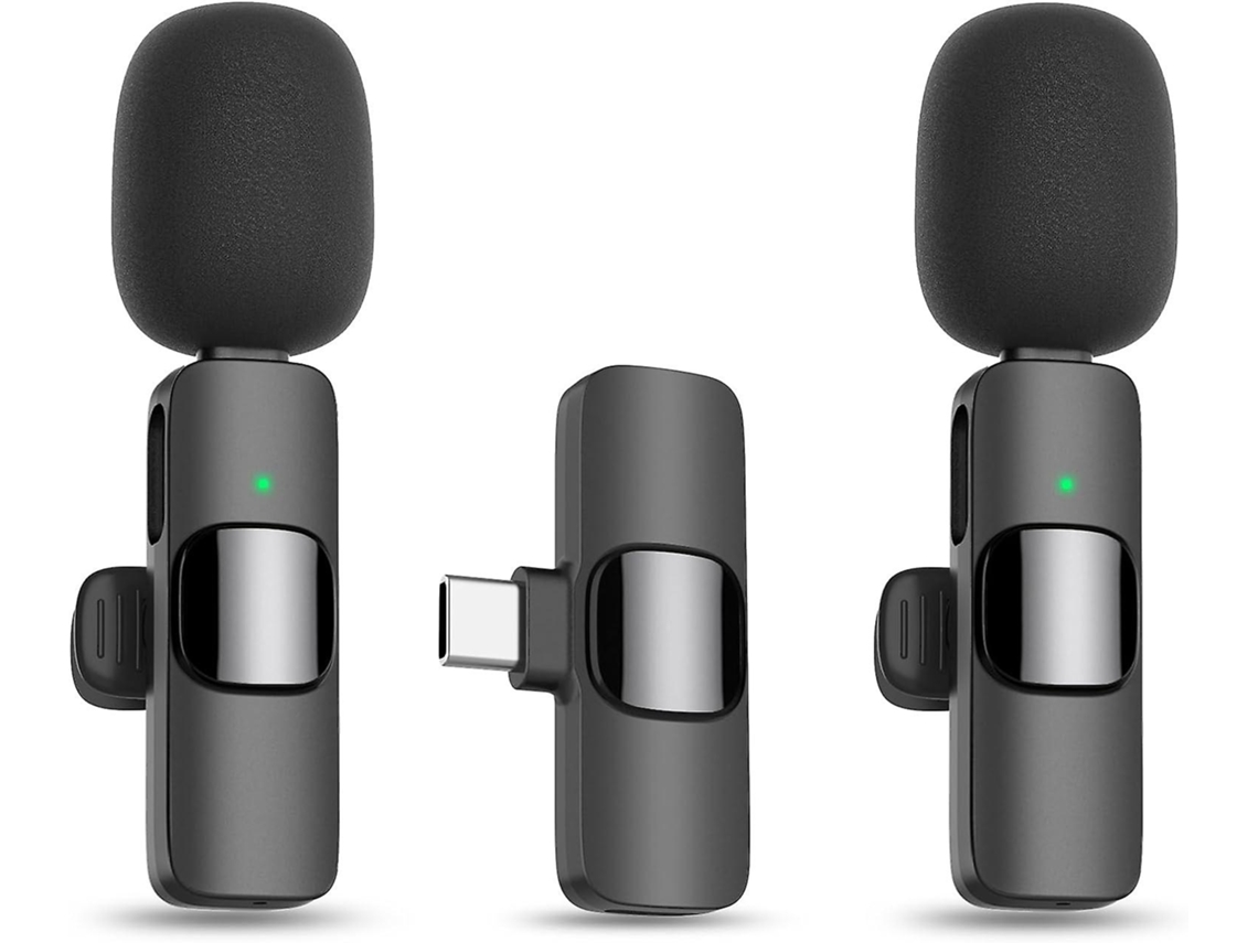 Lurelia Microfone De Lapela Sem Fios Redução De Ruído Usb-c Bluetooth Para Gravação