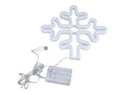 Lâmpada de Neón Led Floco de Neve Natal | S/MARCA