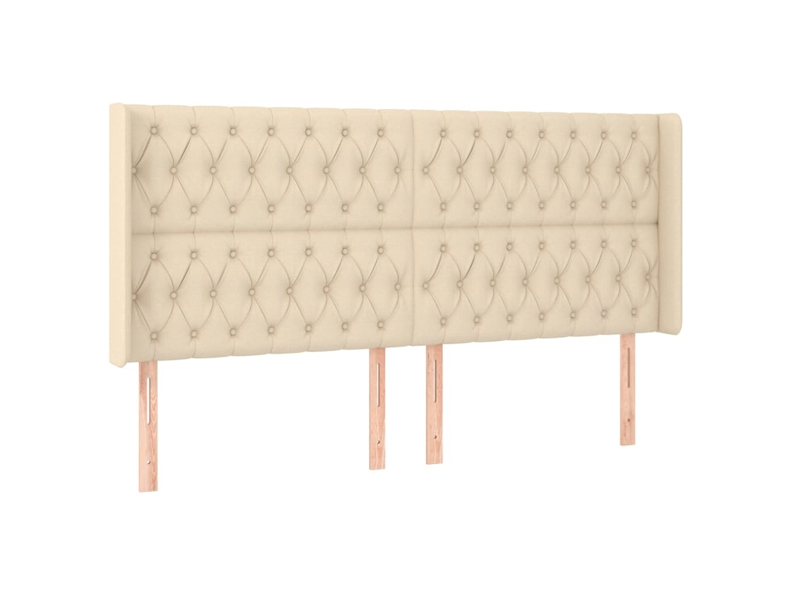 Headboard, Headboards Vidaxl Creme Tecido (183 X 16 X 118/128 Cm)