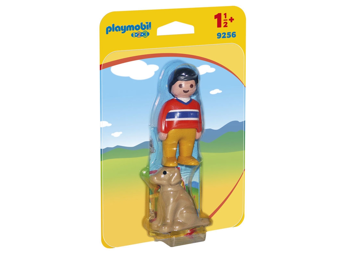 PLAYMOBIL 1.2.3 - Homem com Cão (Idade mínima: 18 meses)