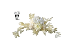Guirlanda de Flores Artificiais, 60 X 25cm, Decoração de Casamento e Bem-vindos LAXISCREED