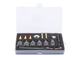 Kit De Acessórios Para Soplete De Soldadura: Copas De Vidro, Boquillas De Latão Consumíveis Para Wp-17/18/27