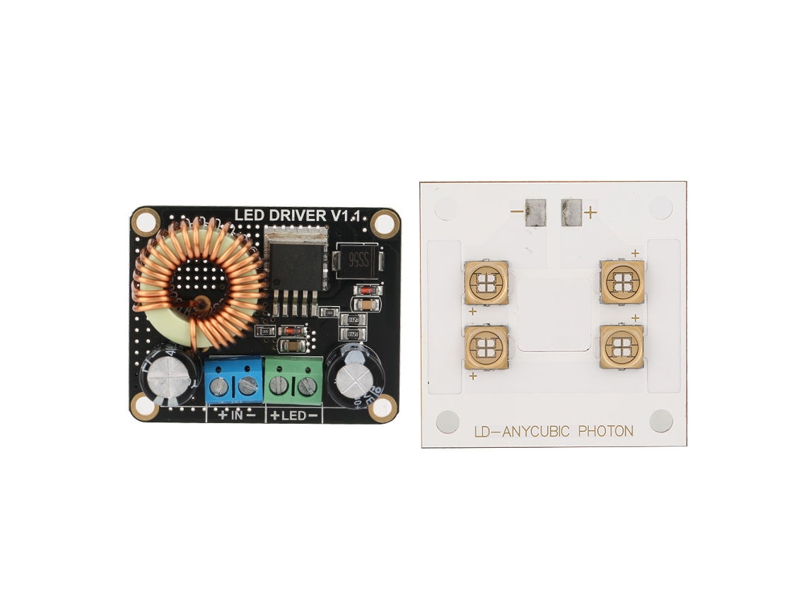 Peças De Impressora 3d Painel De Luz Uv Led 40w + Placa Driver Led 30w Para Dlp