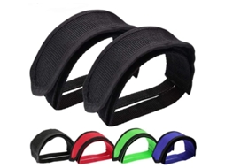 1 Par Cintas De Pedal De Bicicleta Com Clips De Dedos Para Bicicleta De Marcha Fixa, Mountain Bike, Road Bike E Bxm