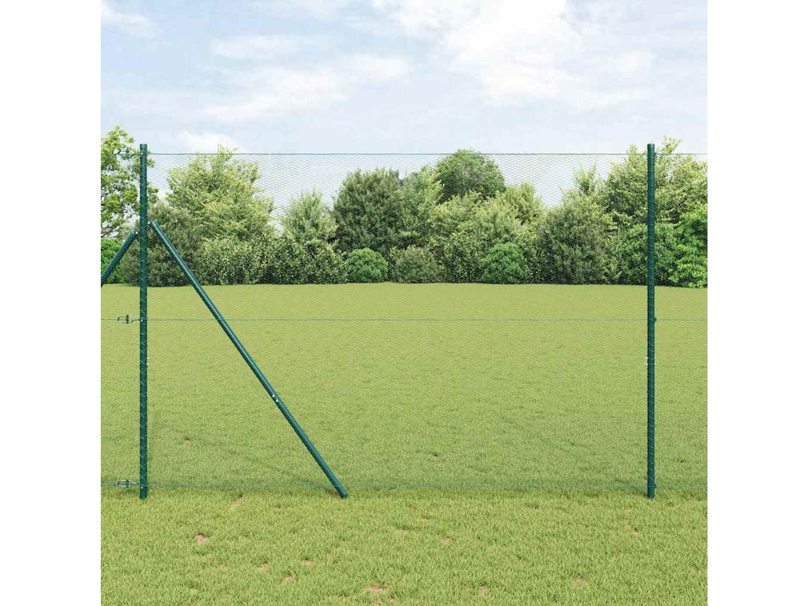 Vidaxl Cerca Hexagonal 1,6 X 10 M Pvc Verde