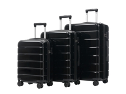 Conjunto 3 Malas M-l-xl 20/24/28", Abs+pc, Rodas Duplas 360°, Fechadura Tsa, Compartimentos Internos. Ideal Viagens.