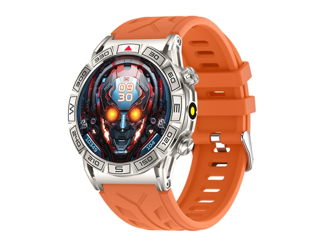 (laranja) Smartwatch Com Tela Em Cores De 1,43 Polegadas, Compatível Com Assistente De Voz Com Ia E Chamadas Bluetooth.