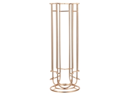 Nova Line suporte para Cápsulas de Café Arame Dourado para 18 Cápsulas Organizador Rack Armário