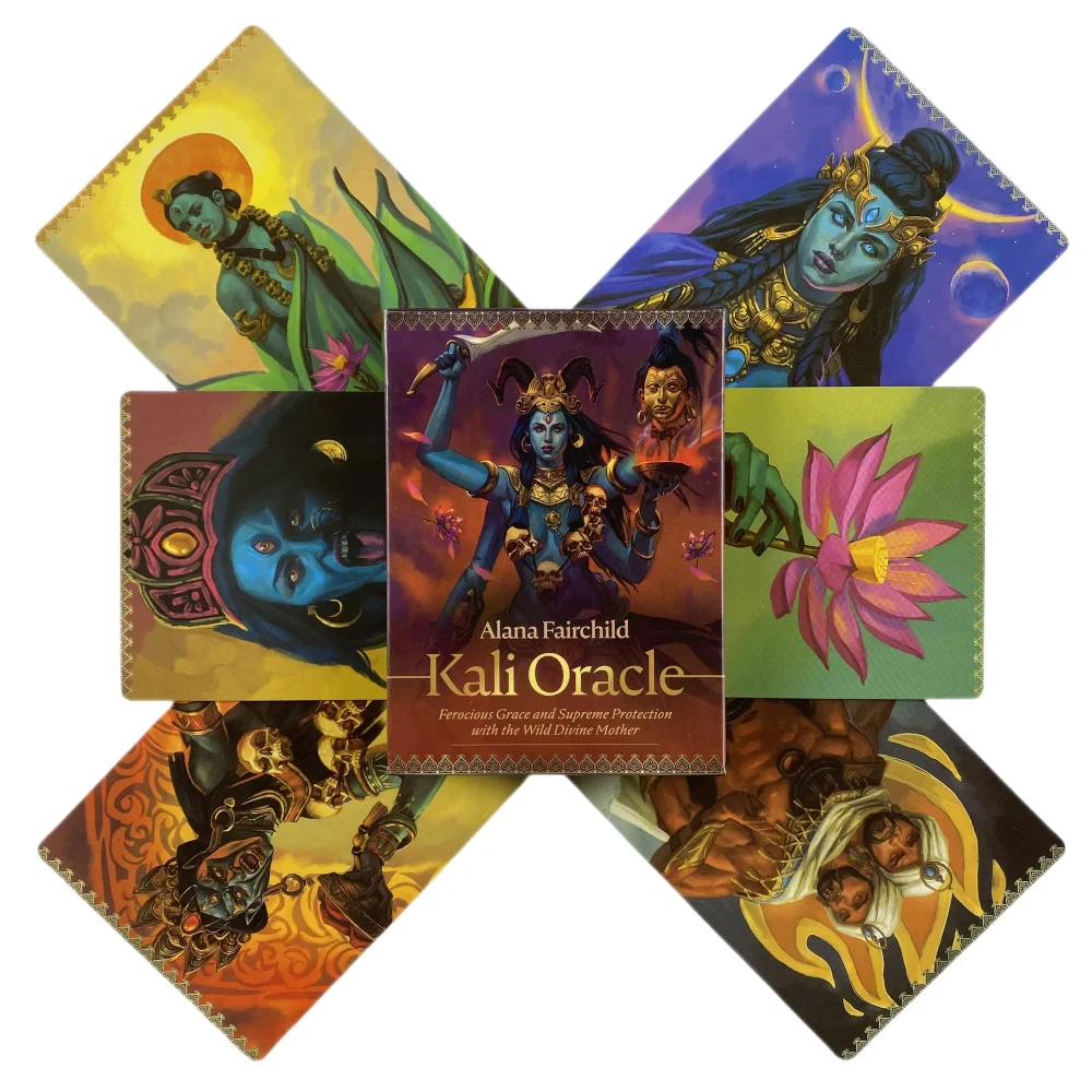 Jogo De Cartas Oráculo Kali Para Diversão Em Família Durante As Festas De Fim De Ano. Tabuleiro Em Inglês.