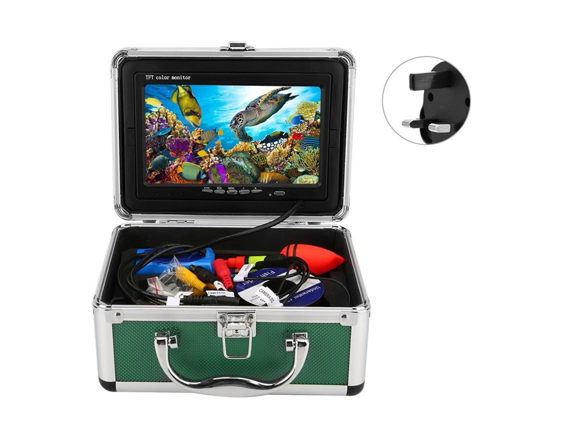 Detector De Peixes Subaquático Visual De 7 Polegadas (alta Definição 1000 Linhas De Tv, Profundidade De 50 Metros)