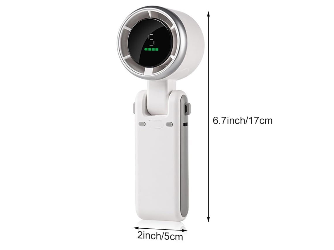 Mini Ventilador Turbo 3 Em 1 Ventilador Turbo Portátil Portátil Com 5 Velocidades Operado Por Bateria Até 12 Horas De Trabalho Ventilador Lalamoli
