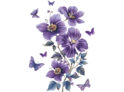 Adesivos De Parede Florais Muraux, 1 Peça, Decoração Para Quarto E Sala De Estar, Material Pvc
