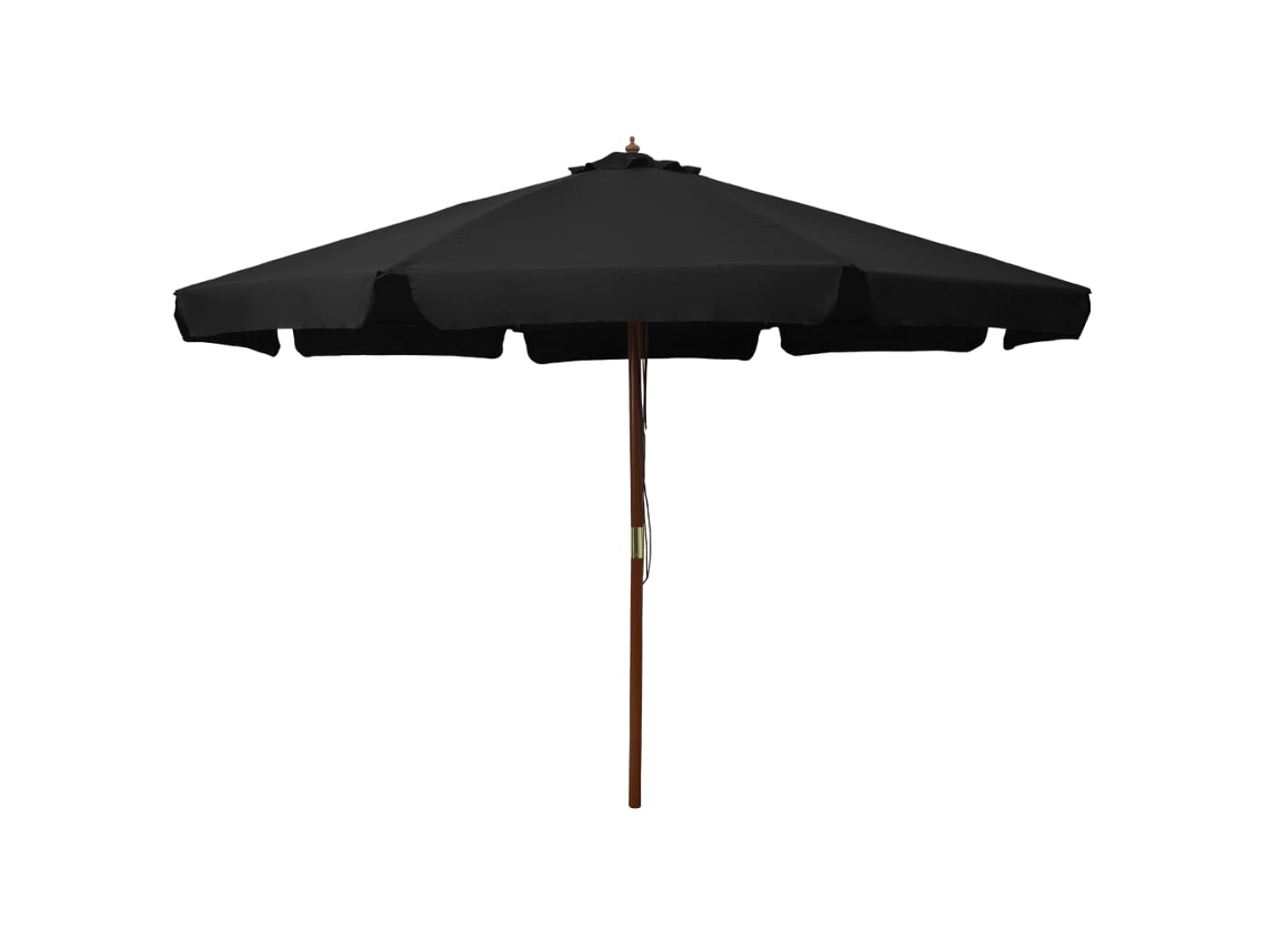 Parasol, Parasols Vidaxl Preto Tecido (n/a)