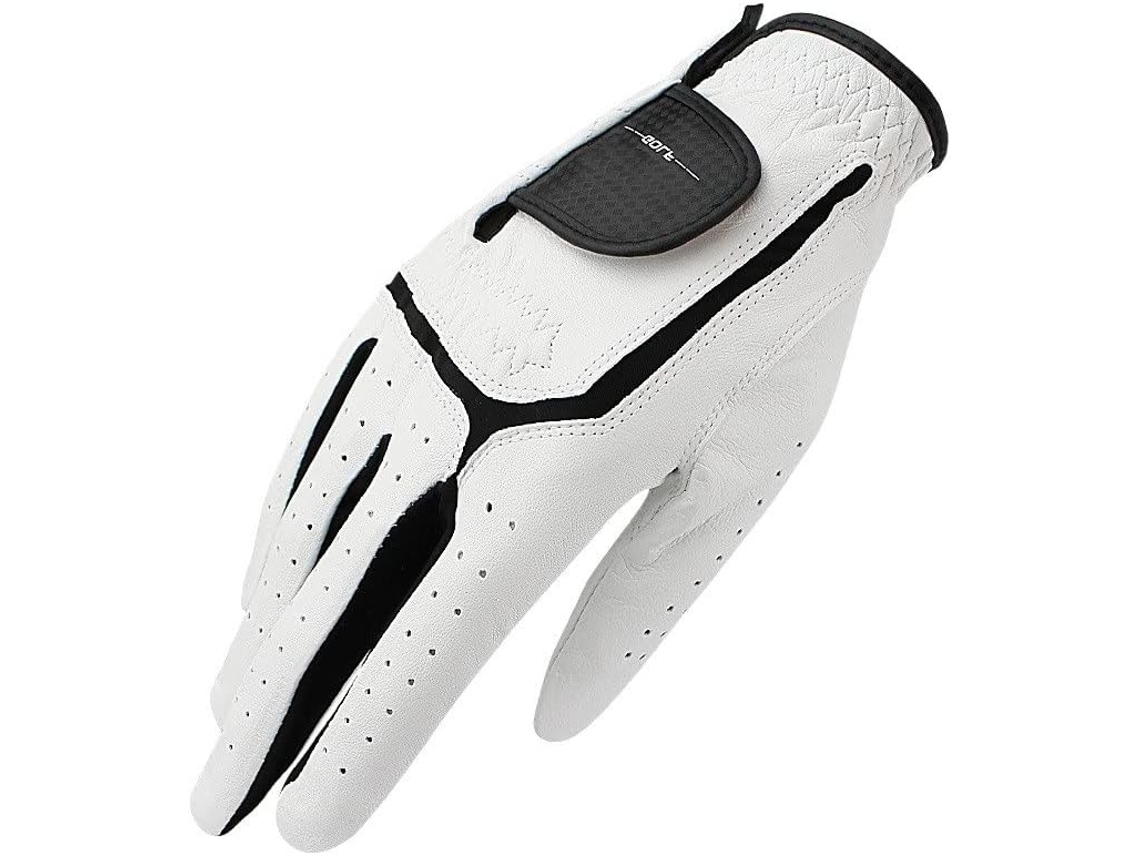 Luvas de Golfe Masculinas em Couro, Luvas de Golfe Brancas Respiráveis para Canhotos, 1 Unidade.