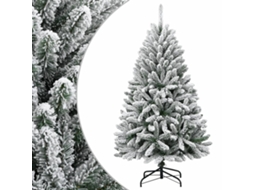 Vidaxl Árvore De Natal Artificial Articulada C/ Flocos De Neve 120 Cm