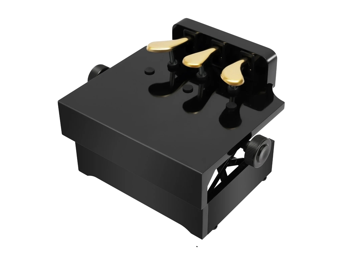 Extensor De Pedal De Piano, Altura Ajustável, Construção Durável, Preto