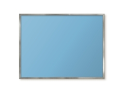 Magnetic Board Pastel Navy Blue For The Living Room Espelharte (80x60 Cm)