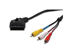 Assmann Electronic Ak-107037 1 5 M Scart 21 Pinos 3 X Rca Níquel Macho-Macho Multicolor