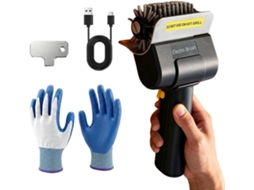 Escova Elétrica Para Churrasqueira Com Cerdas - Design Funcional