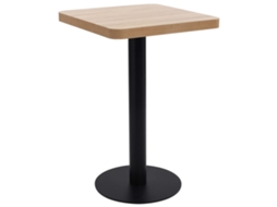 Mesa Bistrã´ 50x50 Cm Mdf Castanho Claro DKD HOME DECOR