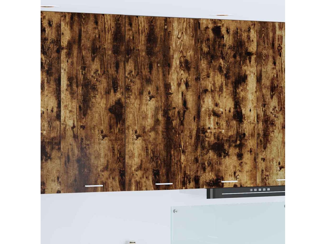 Vidaxl Armário Suspenso Carvalho Defumado E Branco 50 X 31 X 100 Cm