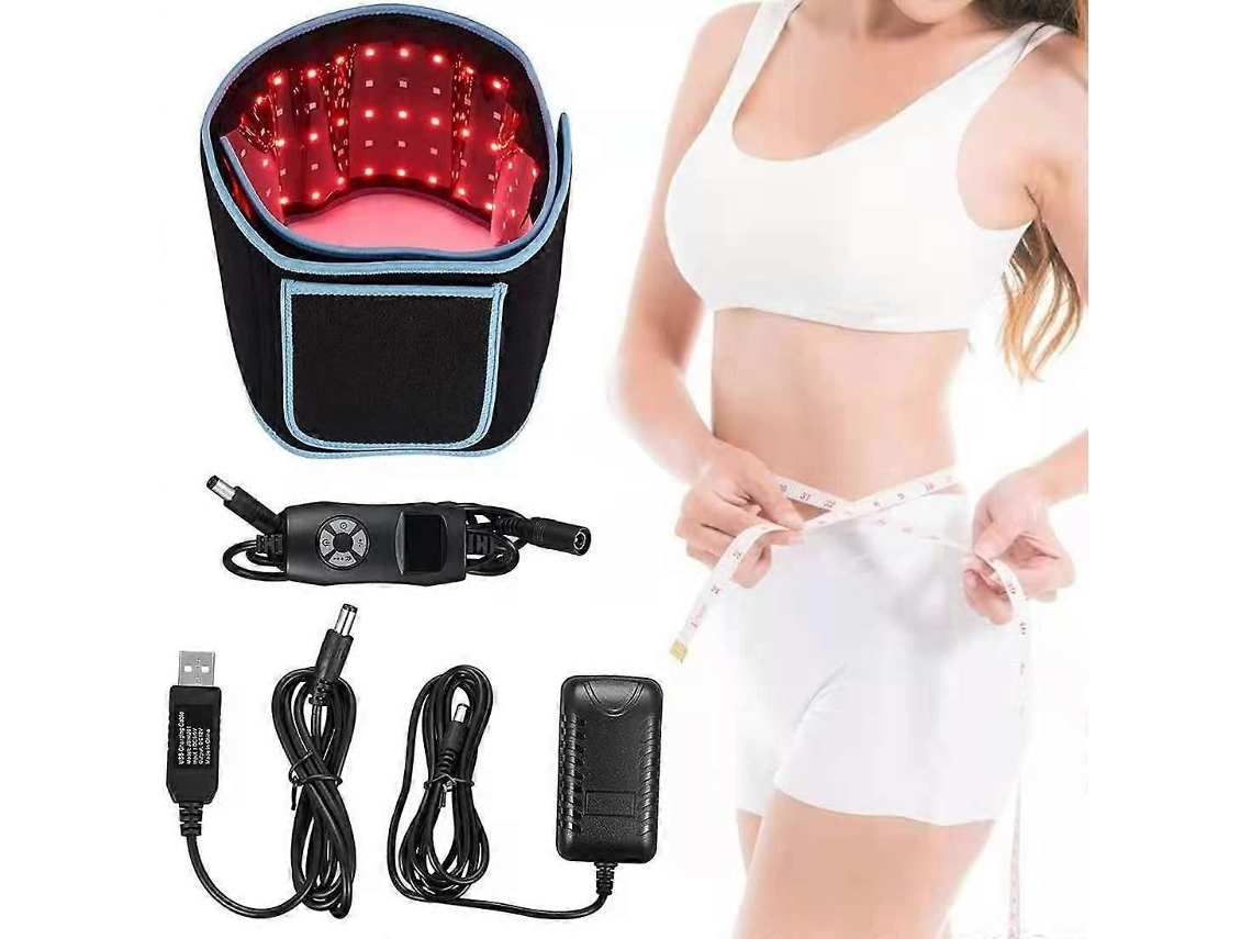 Cinto de Emagrecimento com Terapia Luz Vermelha Dispositivo Led para Contorno Corporal, Alívio da Dor e Contro Le Peso_mm2 GOKOCO