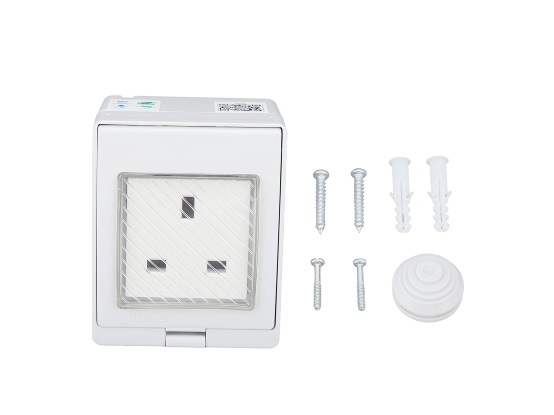 Tomada Inteligente Wifi Laxiscreed À Prova D'água Ip55 Com Controlo Remoto Por App