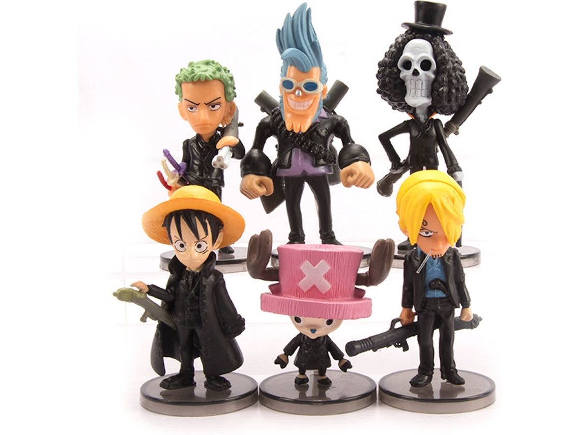 Figuras EASTVAPS One Piece Chopper Luffy Black (6 Peças)