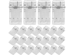 Pequenos E Práticos Prendedores De Mola Autoadesivos Transparentes, 50 Unidades Em Plástico Abs Para Pendurar Fotos E