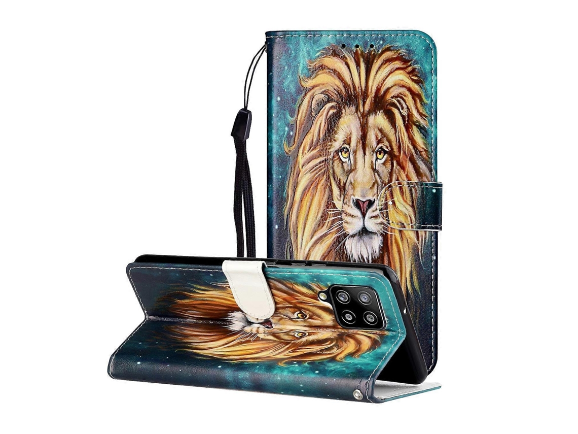 Capa De Couro Pu Com Aba Horizontal, Estampa Colorida Em Relevo A Óleo, Suporte Para Cartão E Carteira Para Samsung Galaxy A42 5g (ursinho).