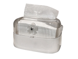 Suporte para Caixa de Papel Higiênico com Mola de Pet S/MARCA Transparente para Sala de Estar e Banheiro