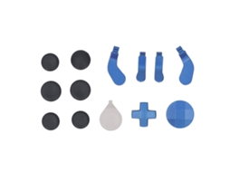 Conjunto Mali de sticks de controle thumb, aço inox, borracha, D-pads, paddle, para Elite Series 2, azul