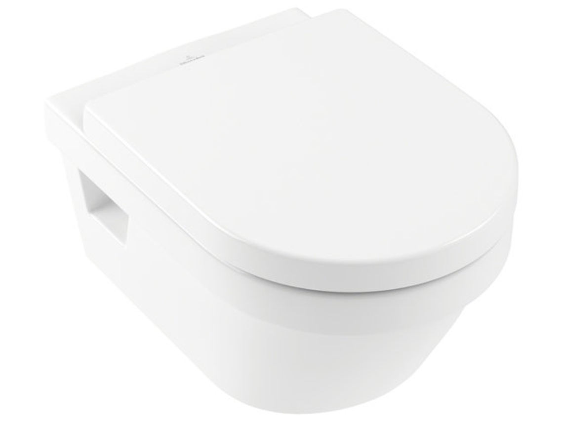 Villeroy & amp, Bocada de arquitetura combi-pack washdown wc Directflush (Open Download Edge) incl. Assento WC com função de fechamento suave, whit