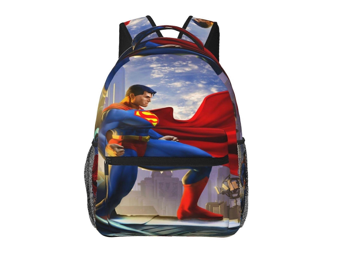 Mochila Superman H180 Para Escola E Trabalho, Leve E À Prova Dágua, Mochila Estilosa Para Estudantes E Adultos J180 Olysi Shop