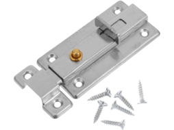 Fechadura Deslizante De Aço Inoxidável Sewacc Com Cabeça Dupla, 10cm 4 Polegadas, Porta De Banheiro, Com Ferrolho