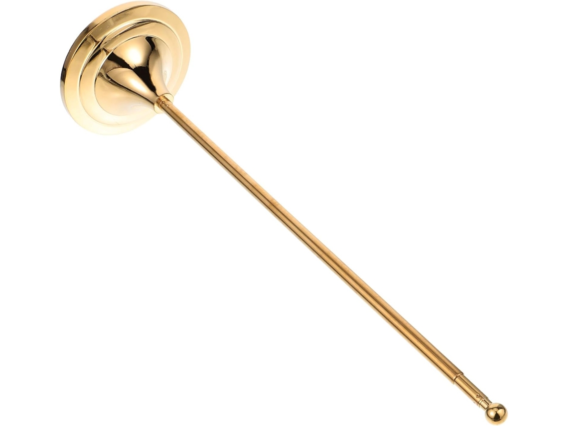 Suporte para Bandeira Pequeno com Haste Telescópica em Aço Inoxidável, 1 Peça, para Mesa e Escritório. Base Estável CHABERLU