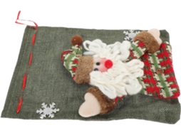 Sacola De Guloseimas Com Estampa Do Papai Noel, Sacola Festiva Para Doces Em Eventos De Natal. Gokoco