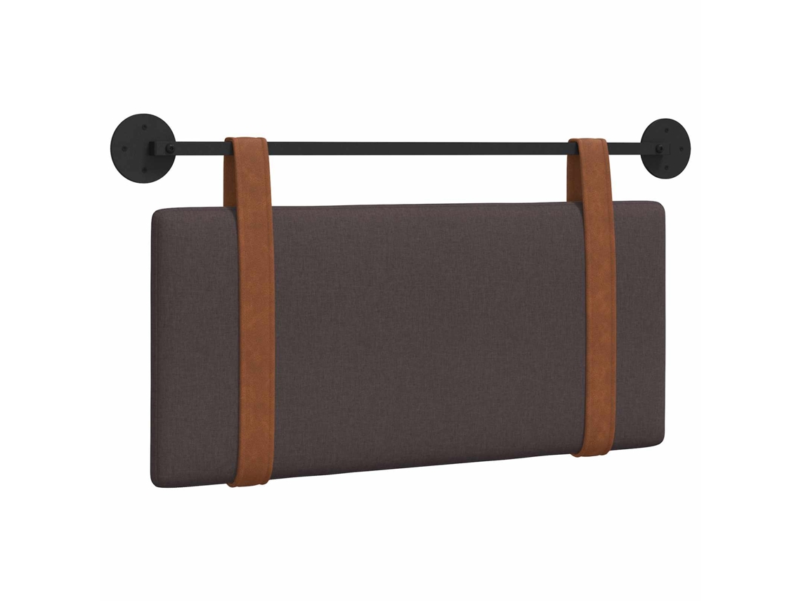 Cabeceira Suspensa Liso Marrom Escuro 100 X 55 X 5 Cm Pu Antigo VIDAXL