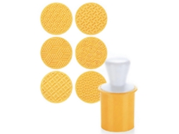 Conjunto De Cortadores De Biscoito Diy Com Desenhos Animados, Ferramentas De Plástico Para Decoração De Bolos, Carimbo Para Fondant E Relevo Para Conf
