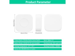 Interruptor Inteligente Zigbee 3.0 Botão Mini Controle Remoto App Automação Residencial