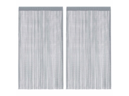 Maison Exclusive - Cortinas De Fios 2 Pcs 100x250 Cm Cinzento-claro