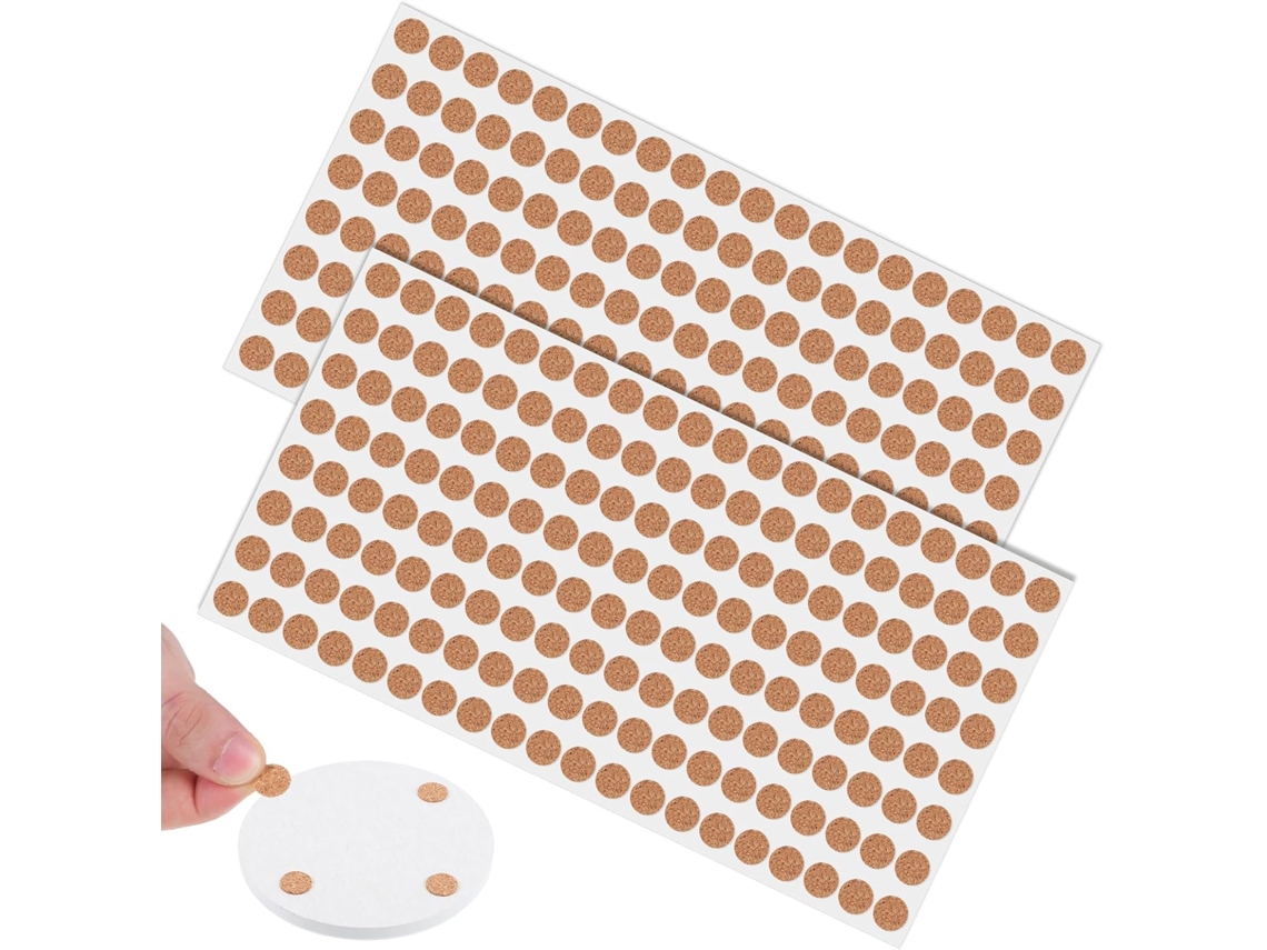 Almofadas Autoadesivas De Cortiça Para Móveis, 500 Unidades, 12 Mm
