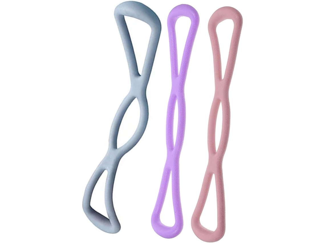Conjunto De 3 Faixas Resistência Para Treino E Ioga, Elásticas Alta Elasticidade, Cintos Fitness
