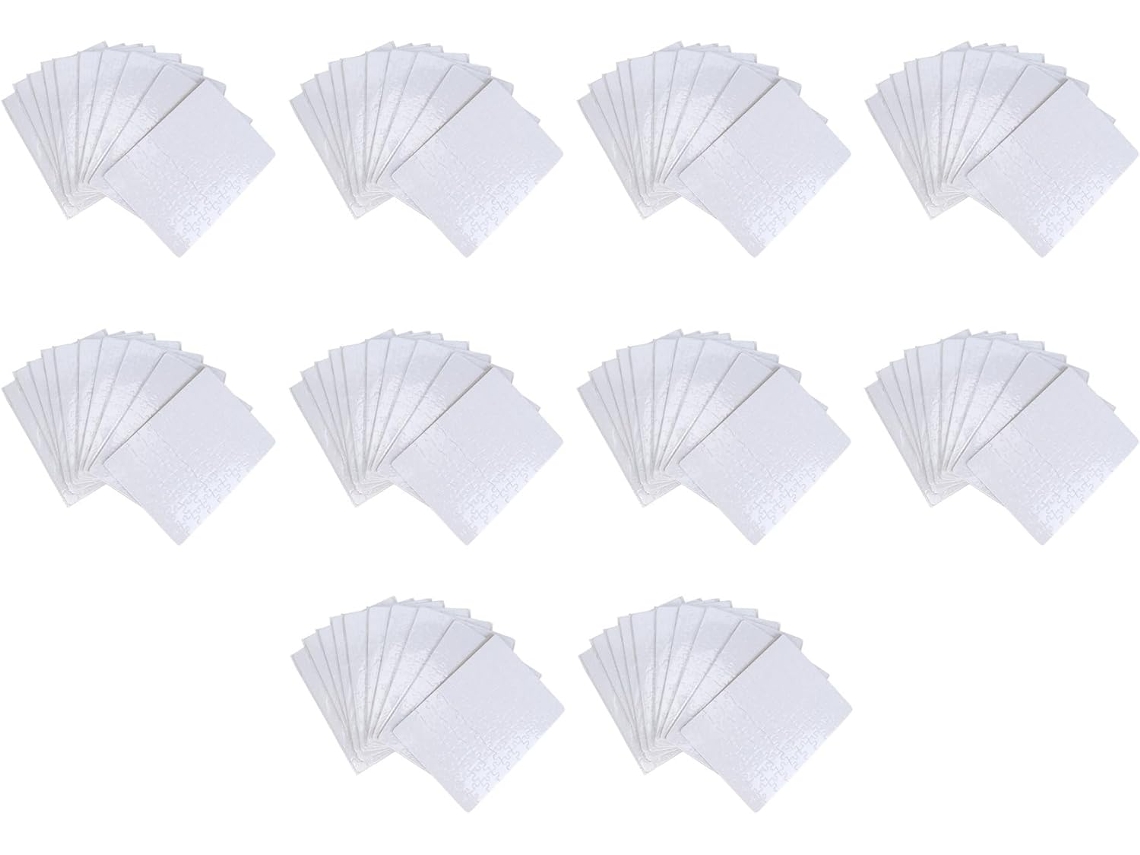 Conjunto de 100 Peças de Quebra cabeça em Branco para Sublimação / Artesanato Diy A5 para Transferência de Tinta SFUSHOS